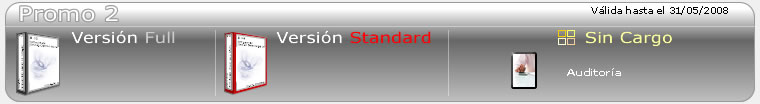 Version Full o Version Standard sin licencias. Solicite informacion haciendo click aqui.